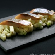 Brunoise de pomme et fenouil pour hareng fumé