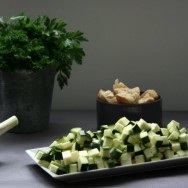 Gratin de courgettes en croûte de chapelure persillée