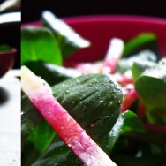 Midi solo oeuf au plat salade mache